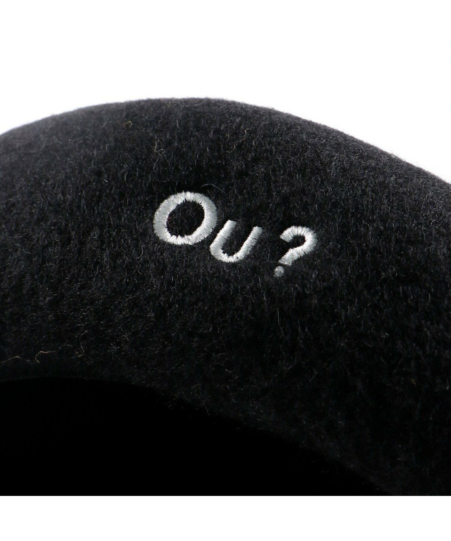 【Ou? by EDWIN】ロゴ刺繍ベレー帽